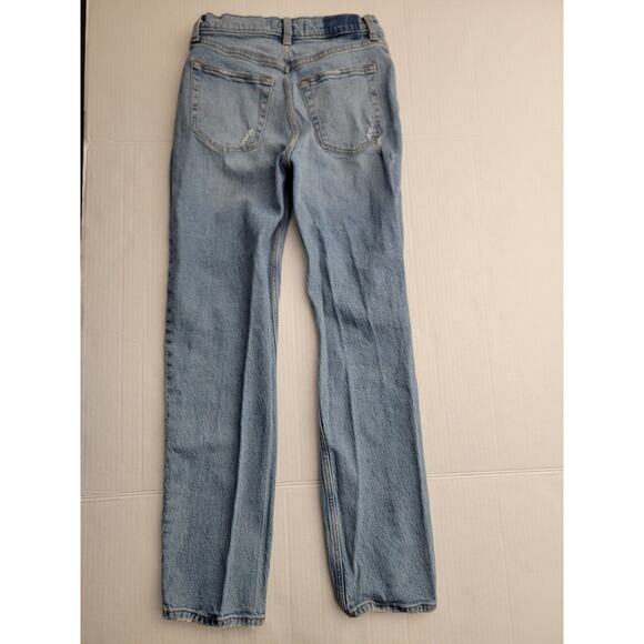 Abercrombie & Fitch Jeans Womens 27 The Dad High Rise Straight Button Fly - Picture 10 of 12